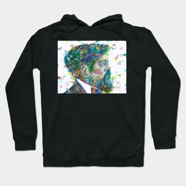 CLAUDE DEBUSSY - watercolor portrait Hoodie by lautir